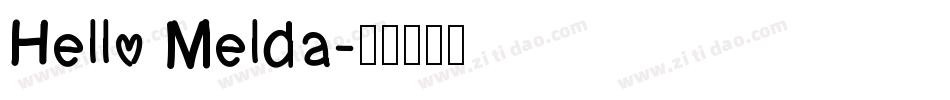 Hello Melda字体转换